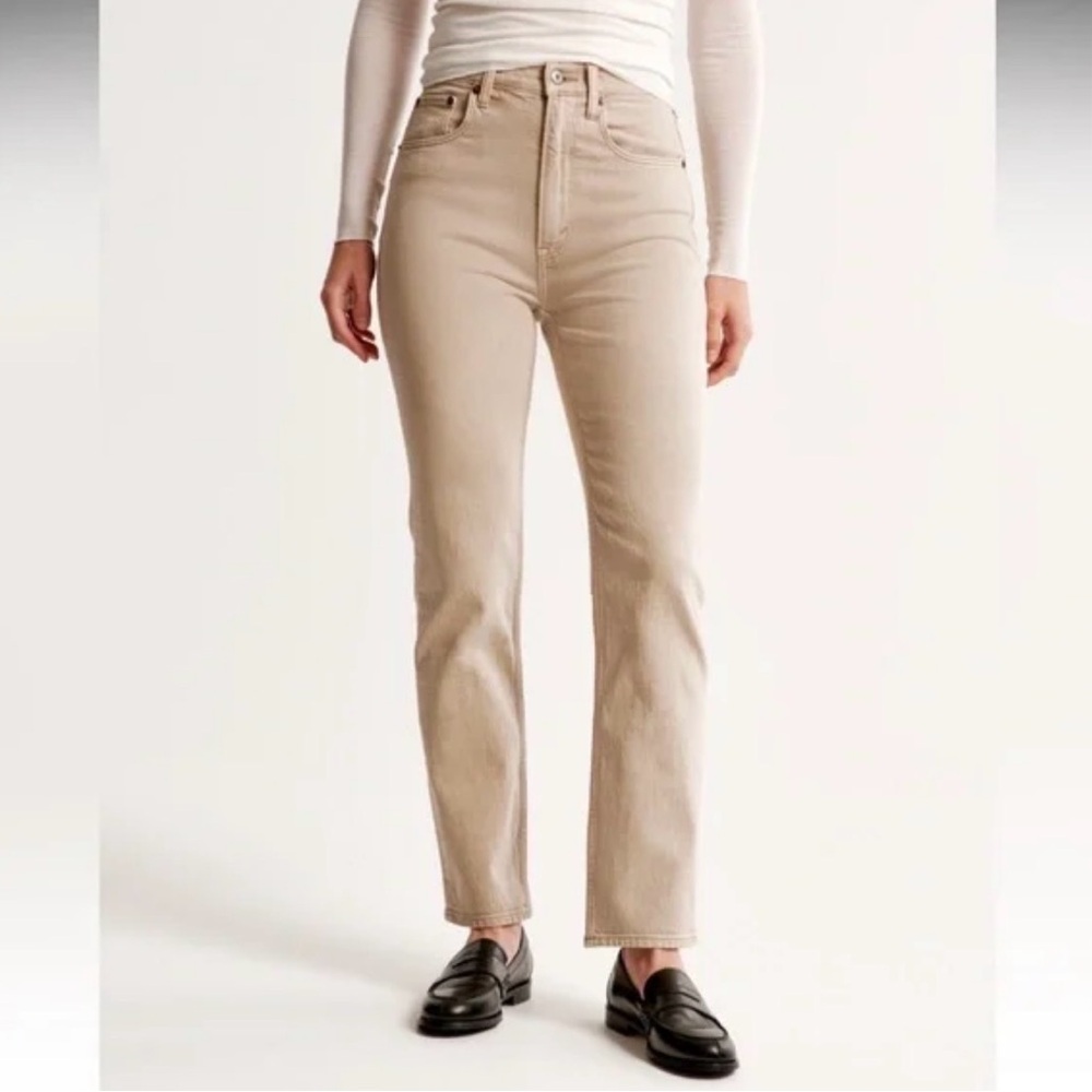 Abercrombie & Fitch Ultra High Raise Ankle Straight Jeans — Curve Love